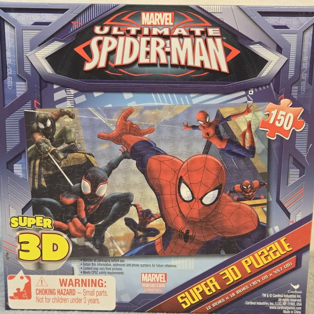 New Marvel Spiderman Super‎ 3D Puzzle 150 Pieces